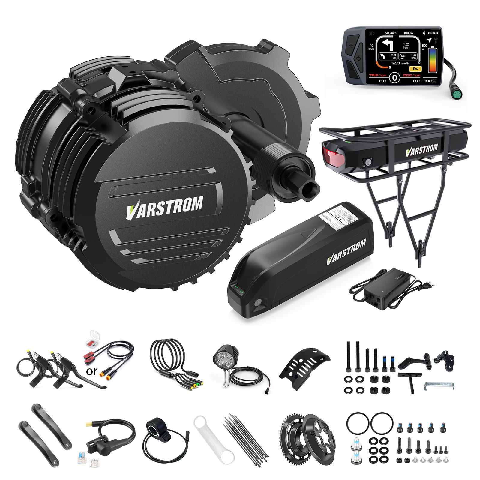 [STOK AS] Varstrom 48V500W 750 - Side Hung Mid Drive Motor Kit ulasan dan harga